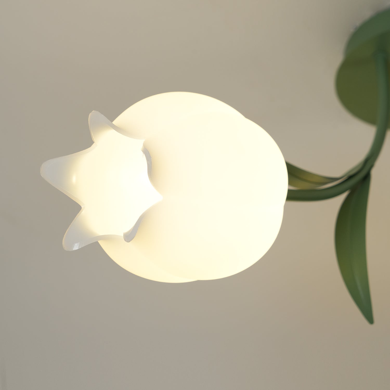 Aria Lampada da Soffitto Flush Mount con Fiore Naturale