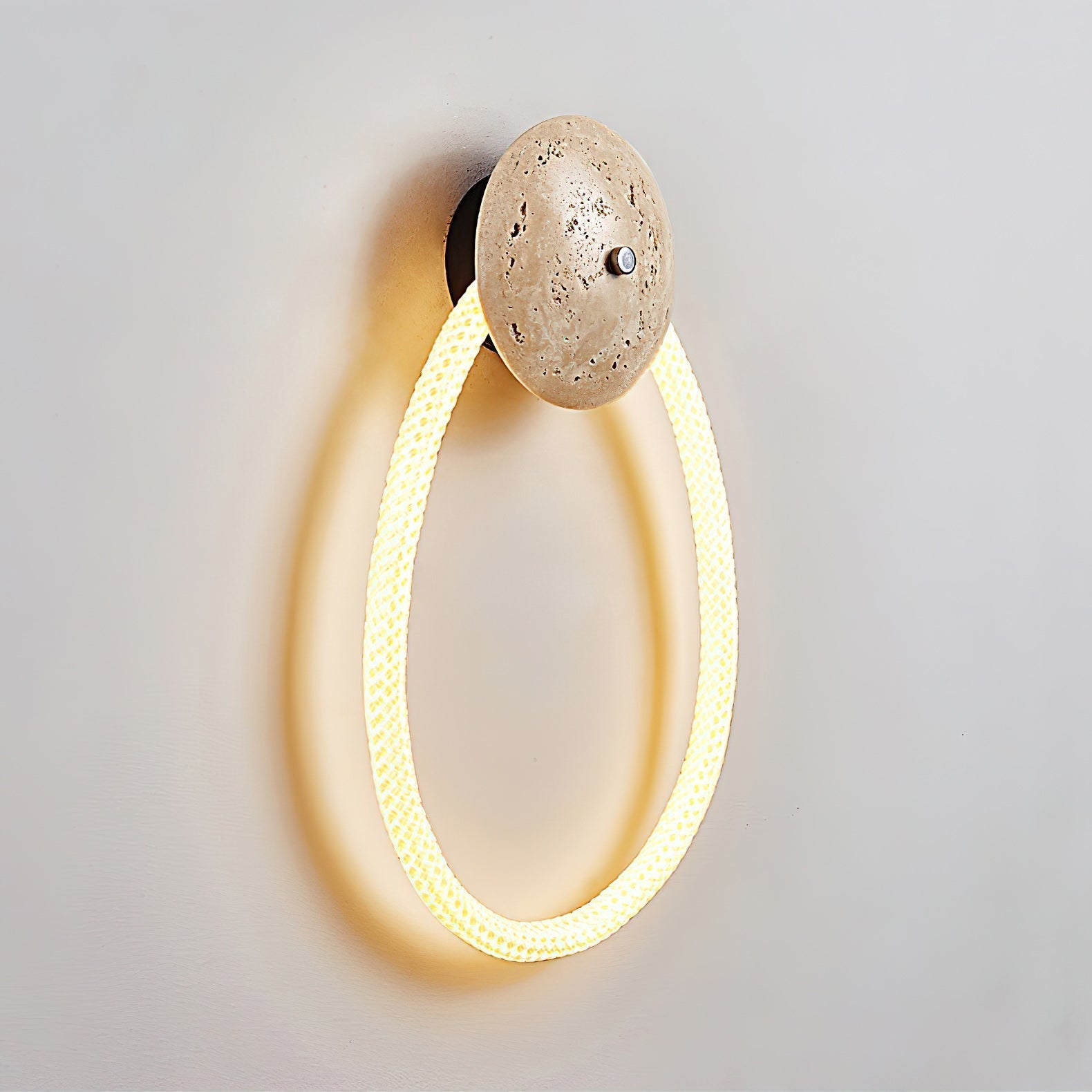 Vavele Modern Minimalist Travertine Wall lamp - Lamp Copper