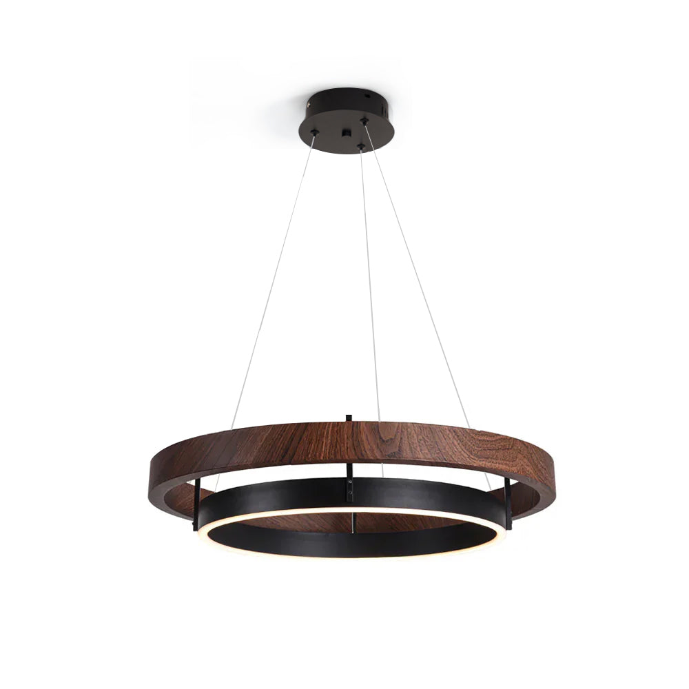 Muto Lampadario ad Anello in Legno