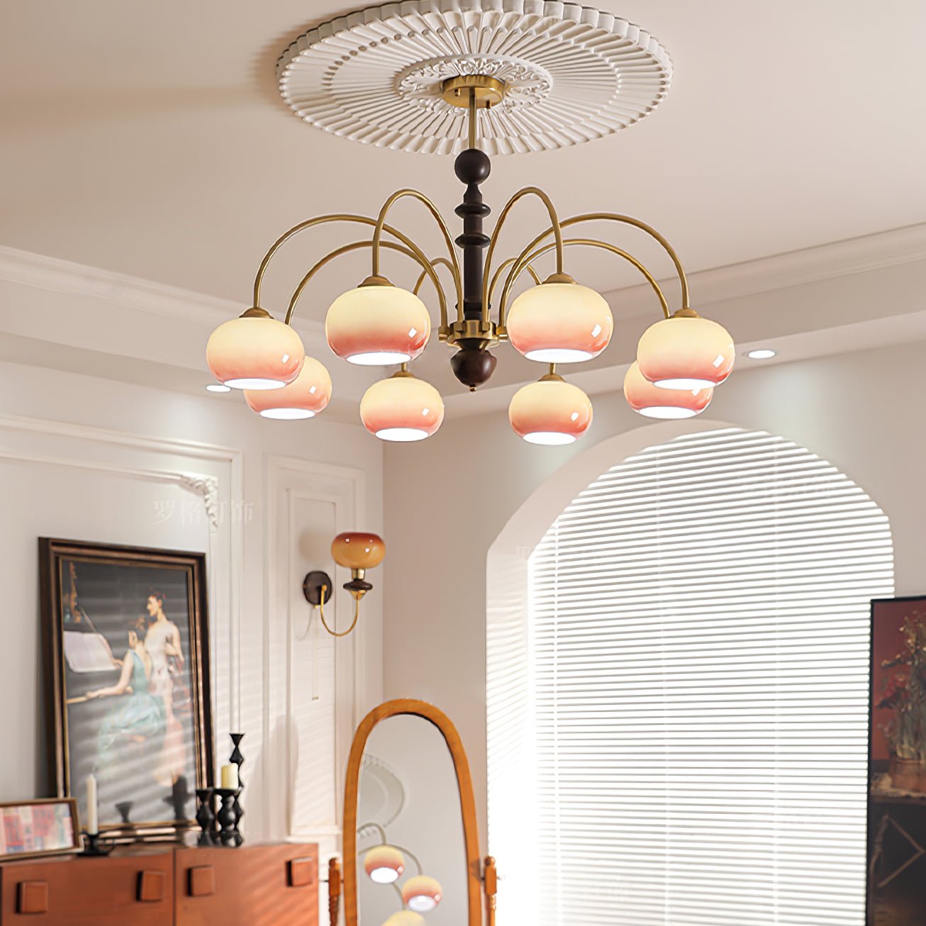 Ripe Persimmon Chandelier - Blowlighting