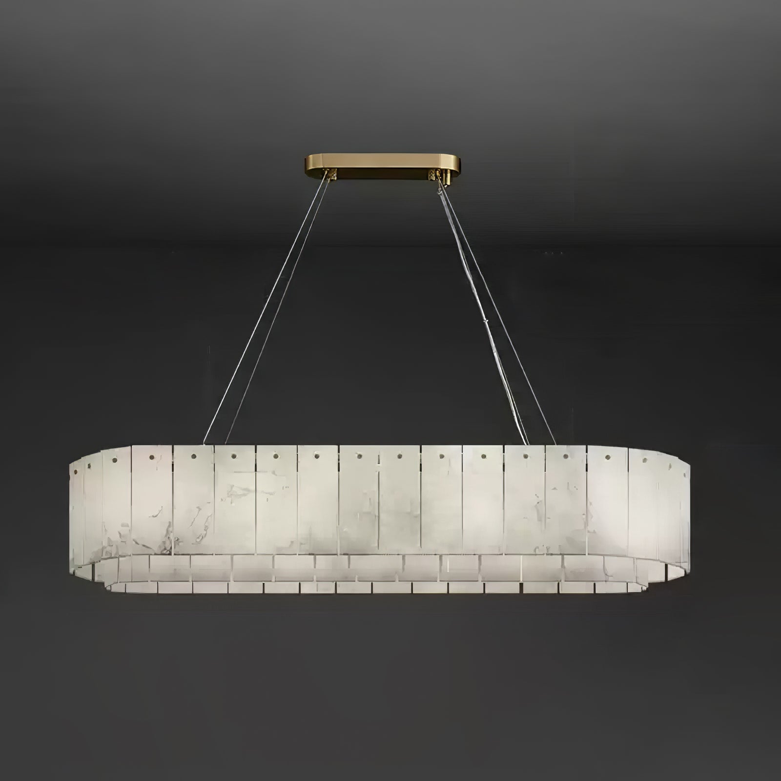 Zelaean Alabaster Round Pendant Light - Neutralighting