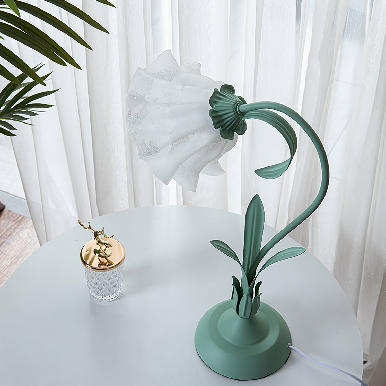 Romantic Flower Table Lamp - Lamp Copper