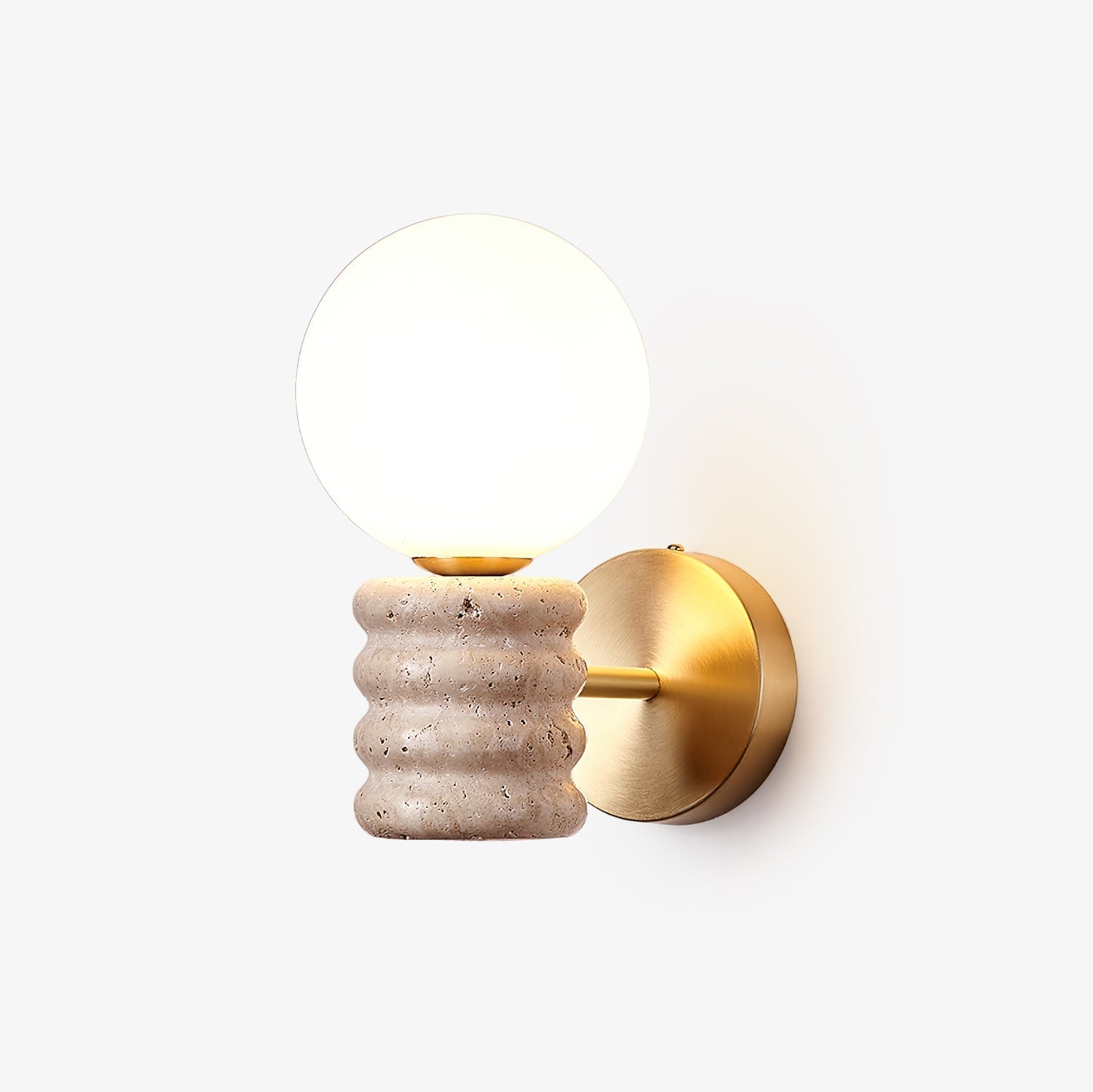 Zevelara Stacked Travertine Wall Light - Neutralighting