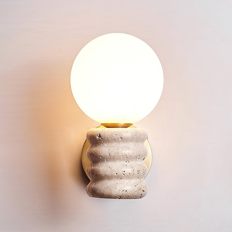Zevelara Stacked Travertine Wall Light - Neutralighting