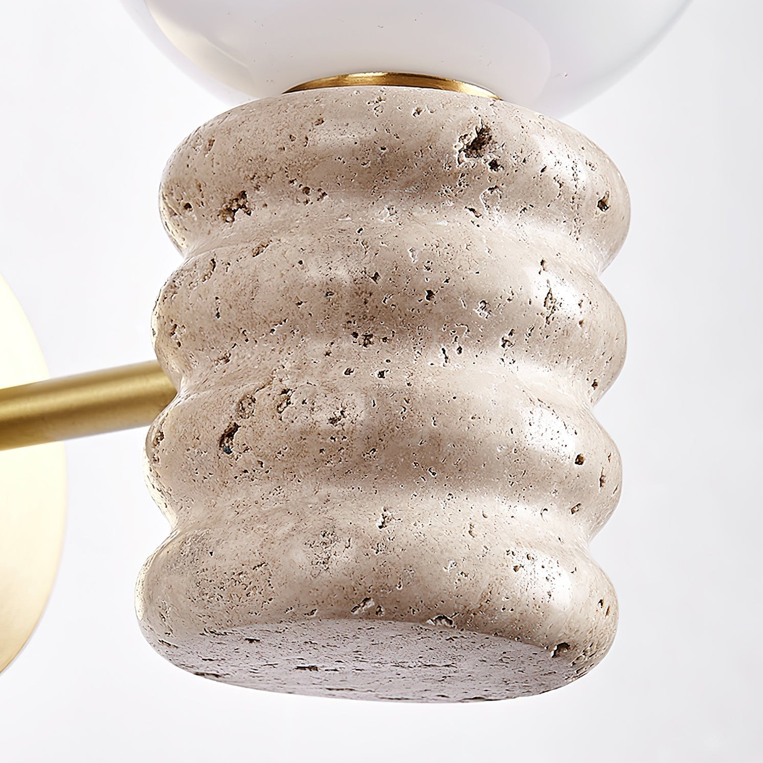 Zevelara Stacked Travertine Wall Light - Neutralighting