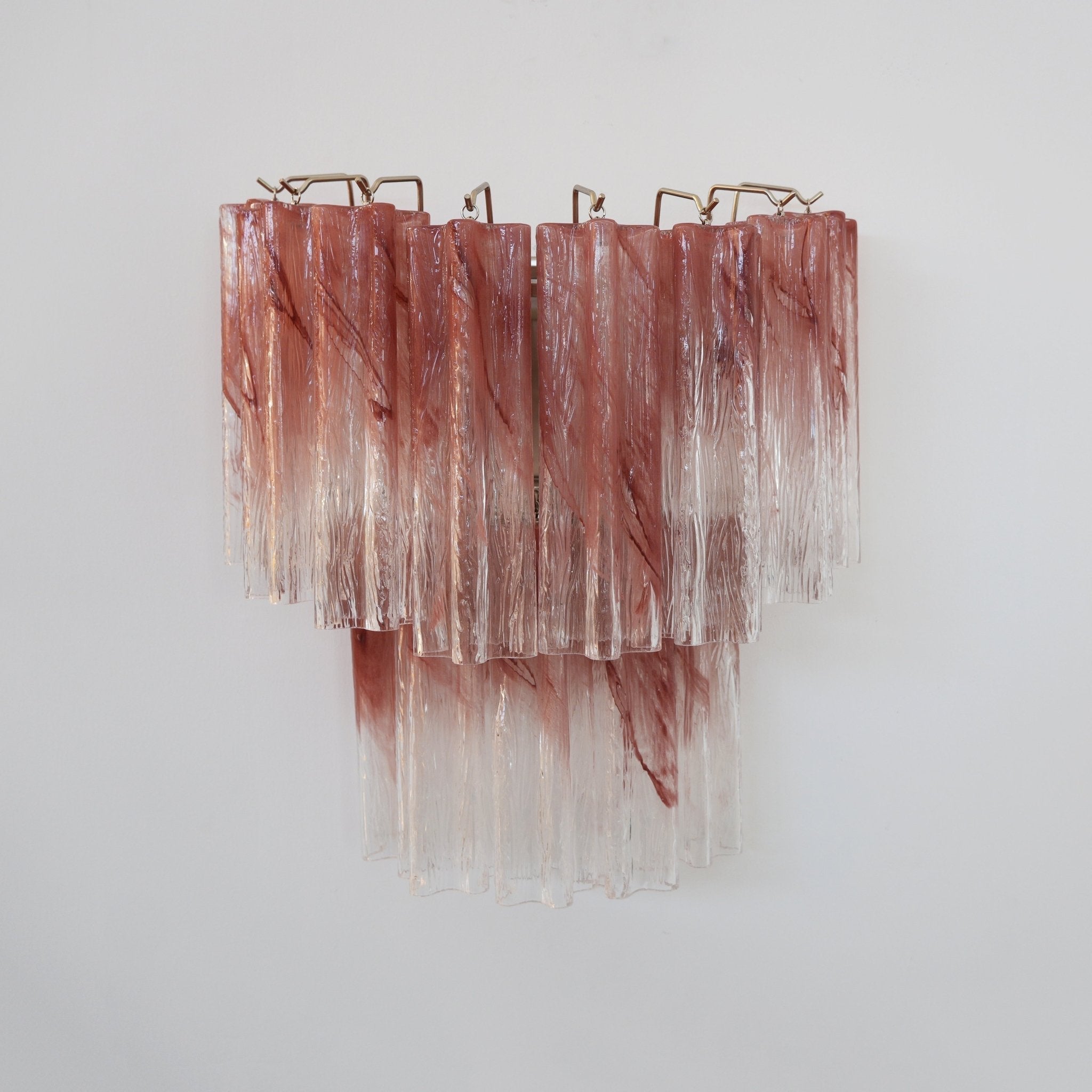 Aurora Wall Light Rose Glass Blades Romantic Watercolor - Neutralighting