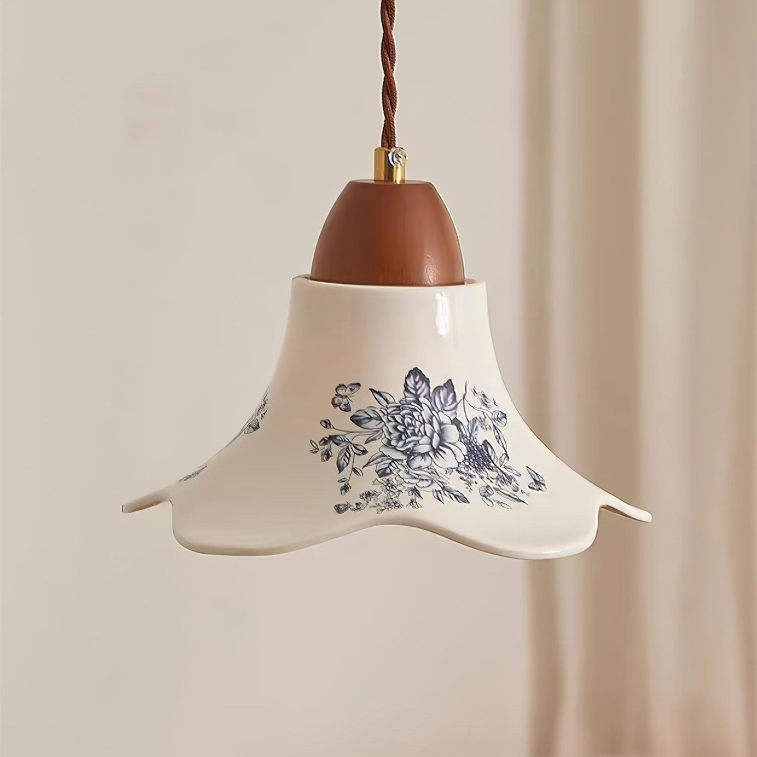 Olivia Lampade a Sospensione in Ceramica a Forma di Fiore