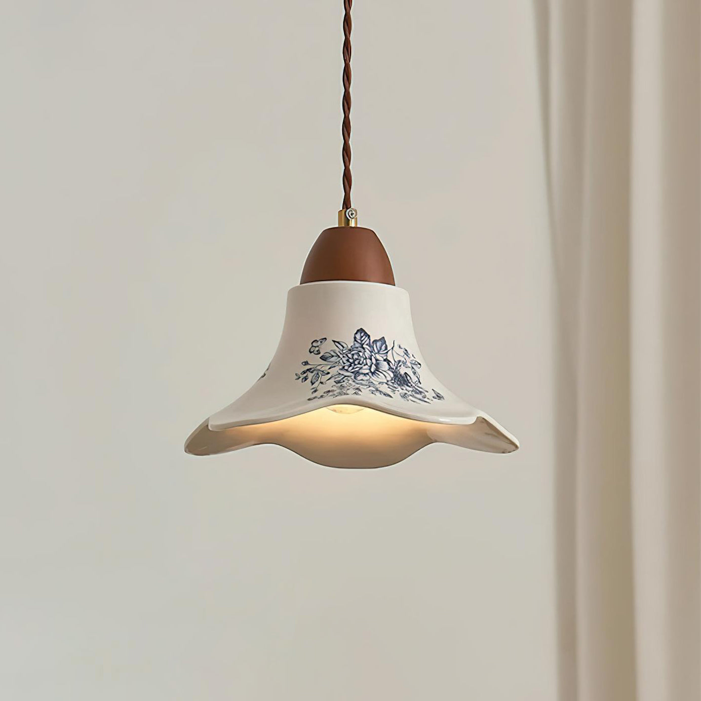Olivia Lampade a Sospensione in Ceramica a Forma di Fiore