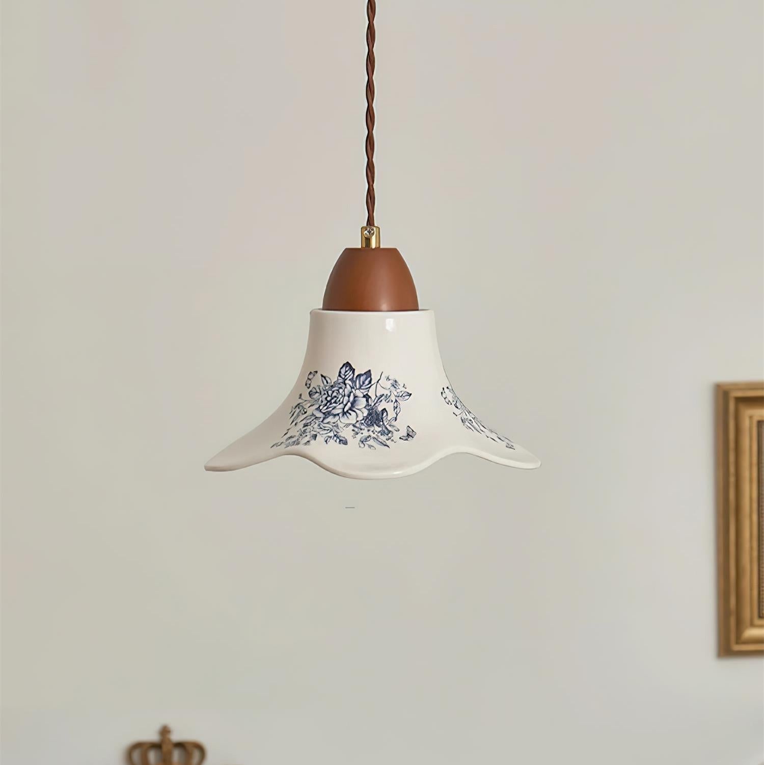 Olivia Lampade a Sospensione in Ceramica a Forma di Fiore