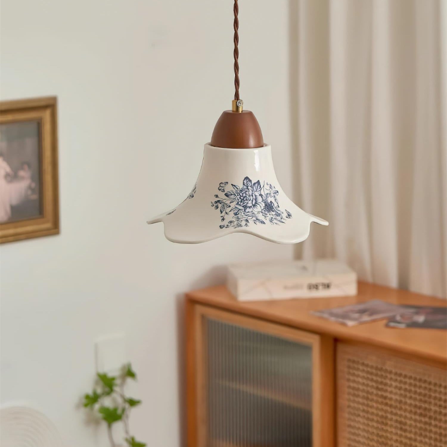 Olivia Lampade a Sospensione in Ceramica a Forma di Fiore