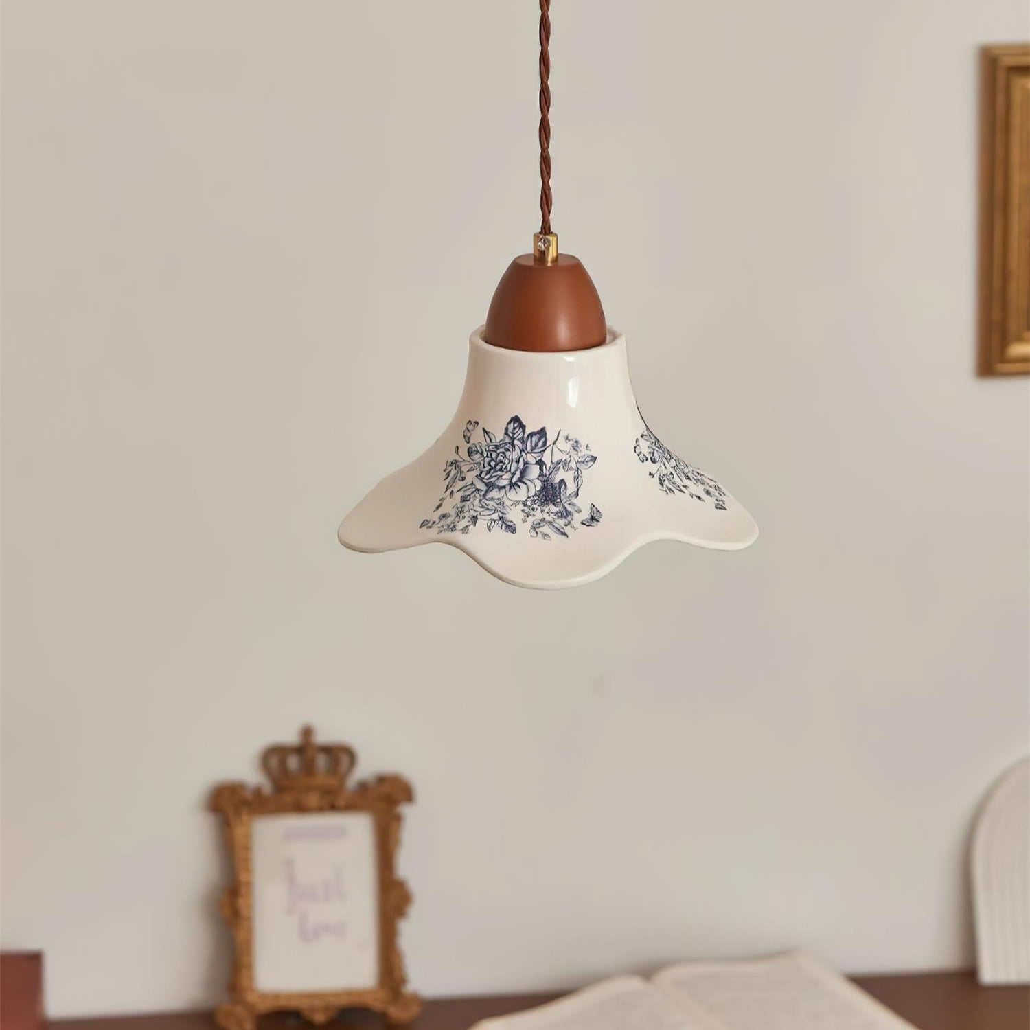 Olivia Lampade a Sospensione in Ceramica a Forma di Fiore