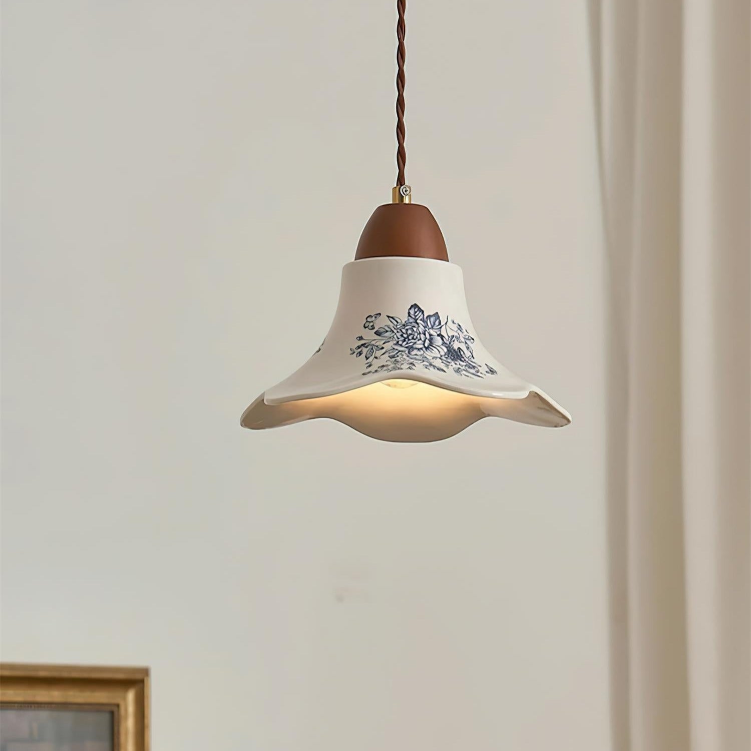 Olivia Lampade a Sospensione in Ceramica a Forma di Fiore