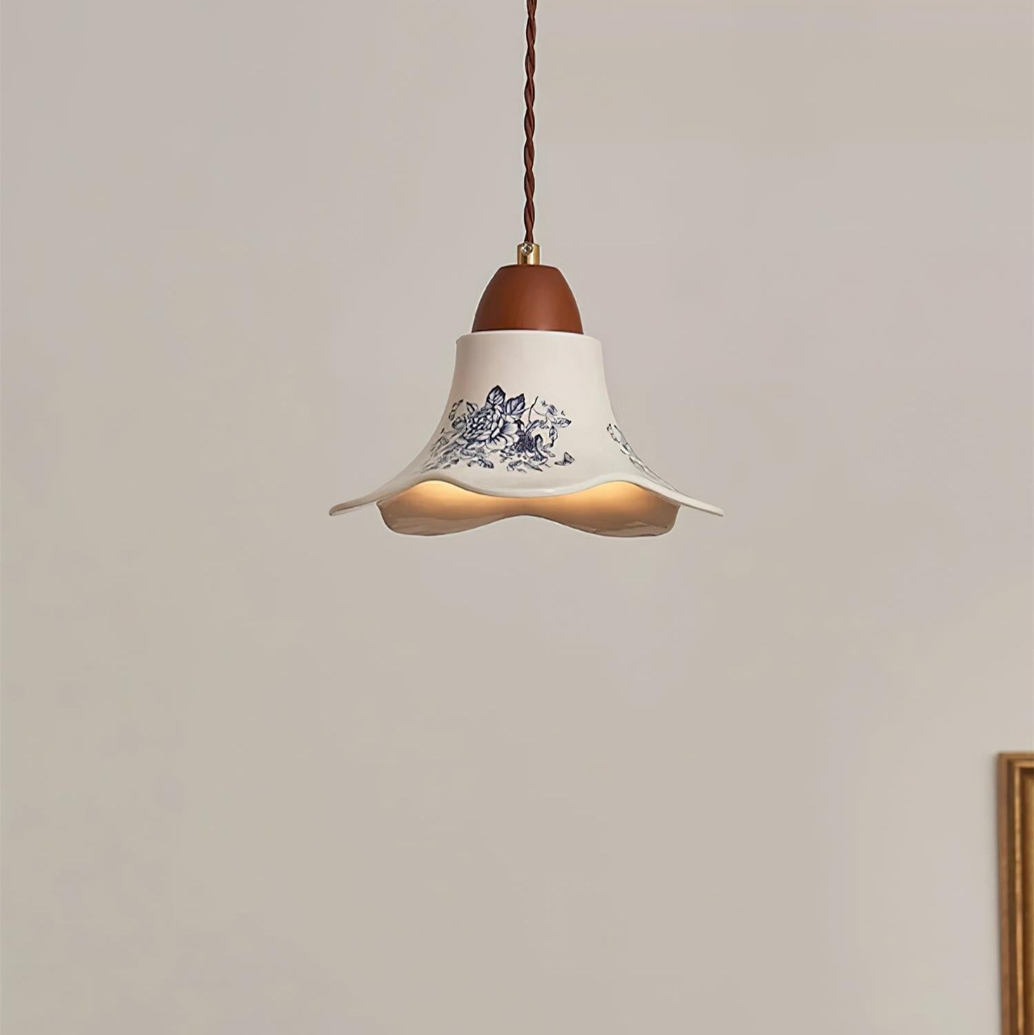Olivia Lampade a Sospensione in Ceramica a Forma di Fiore