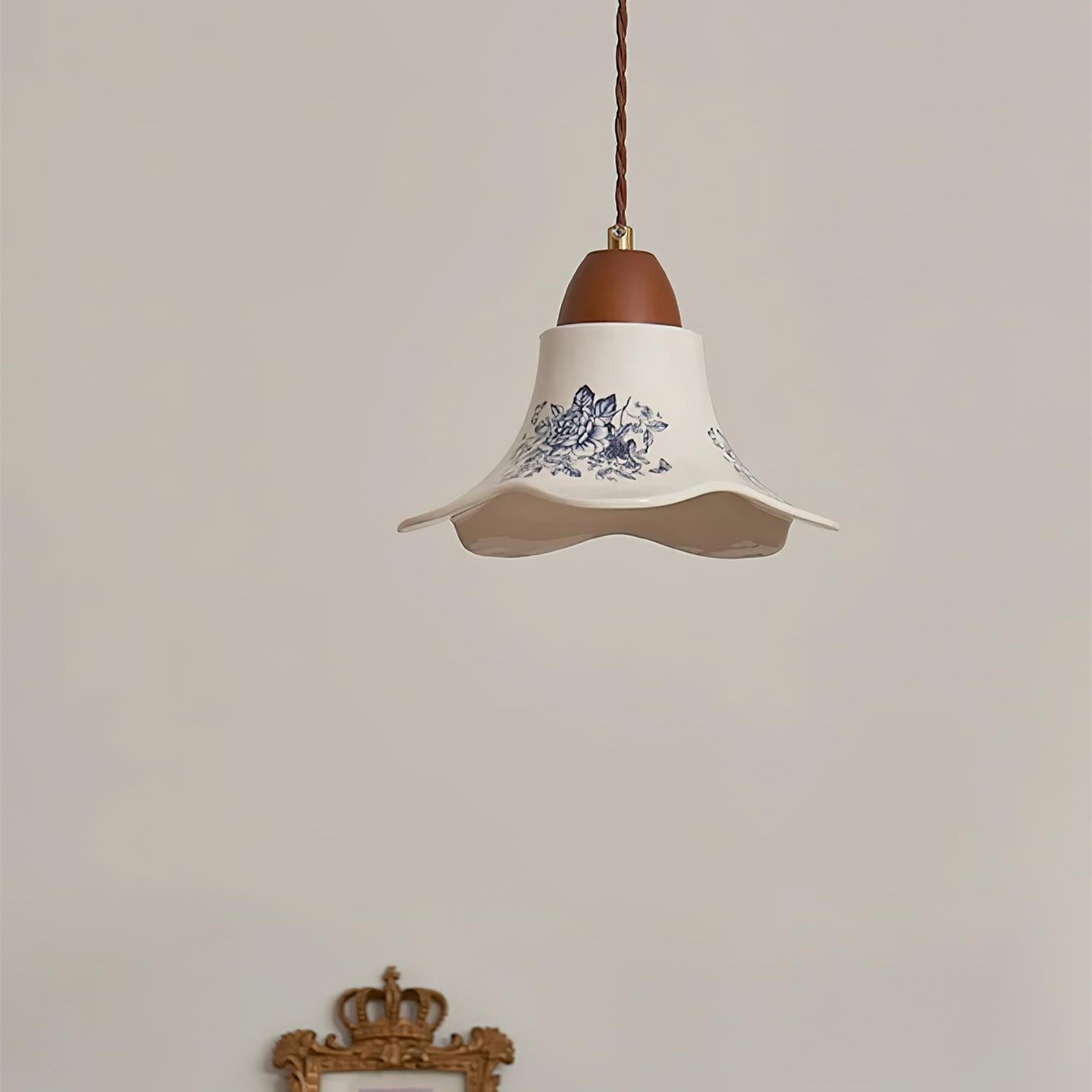 Olivia Lampade a Sospensione in Ceramica a Forma di Fiore