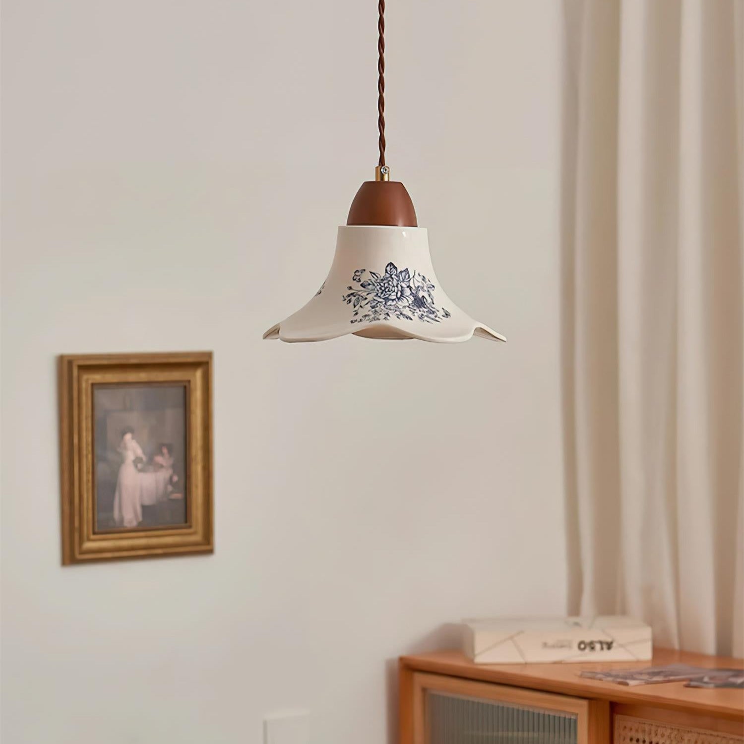Olivia Lampade a Sospensione in Ceramica a Forma di Fiore