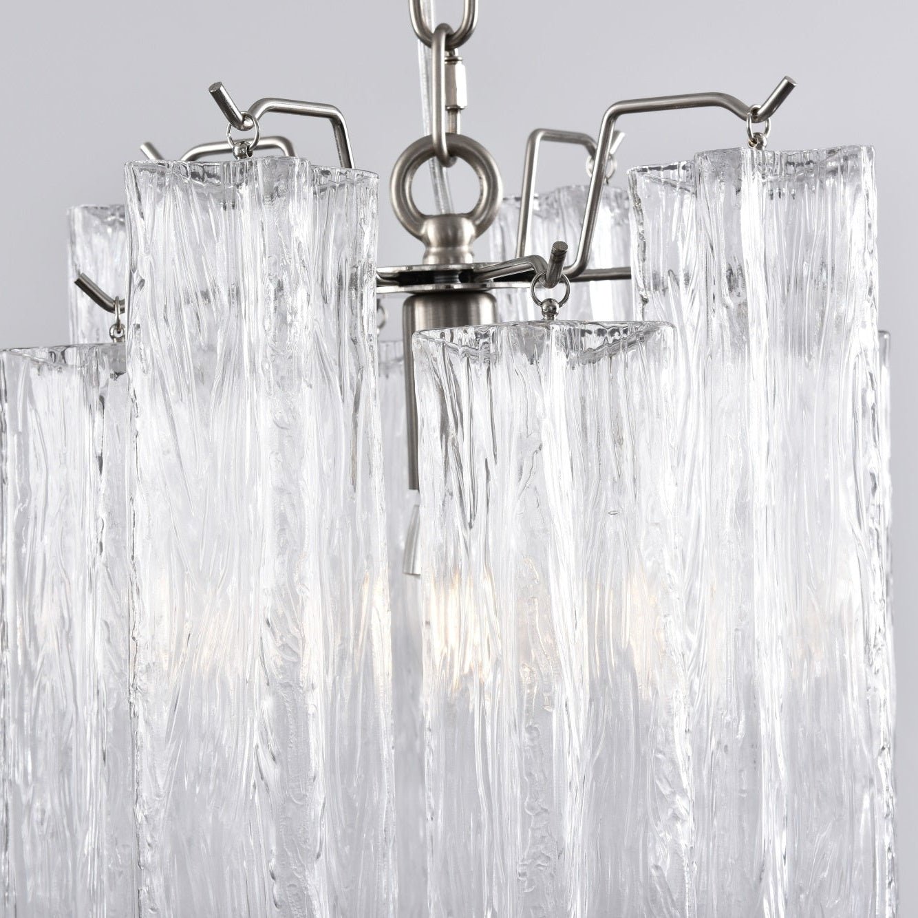 Aurora Chandelier Pink Gradient Murano Glass - Neutralighting