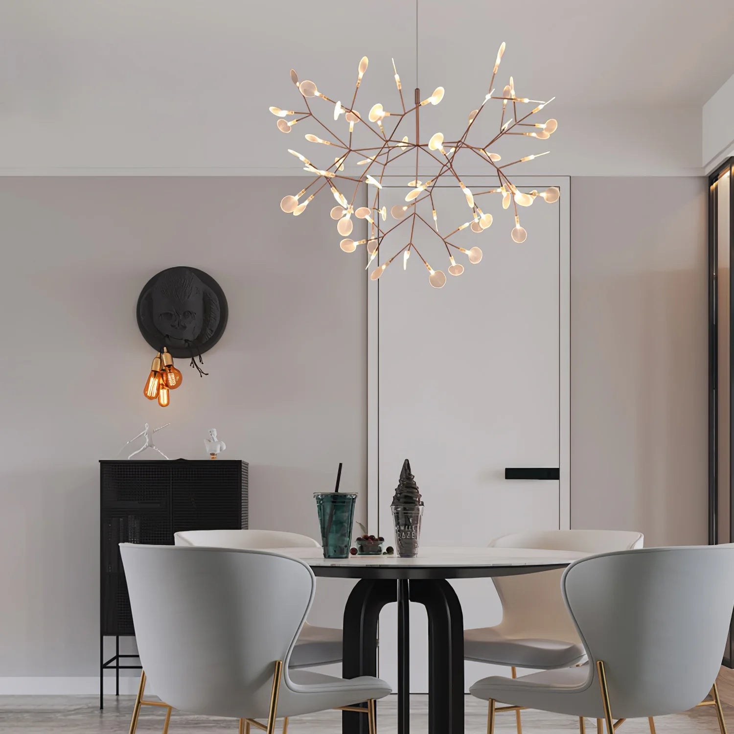 Olivia Lampadario Unico Sputnik Art Deco Lucciola