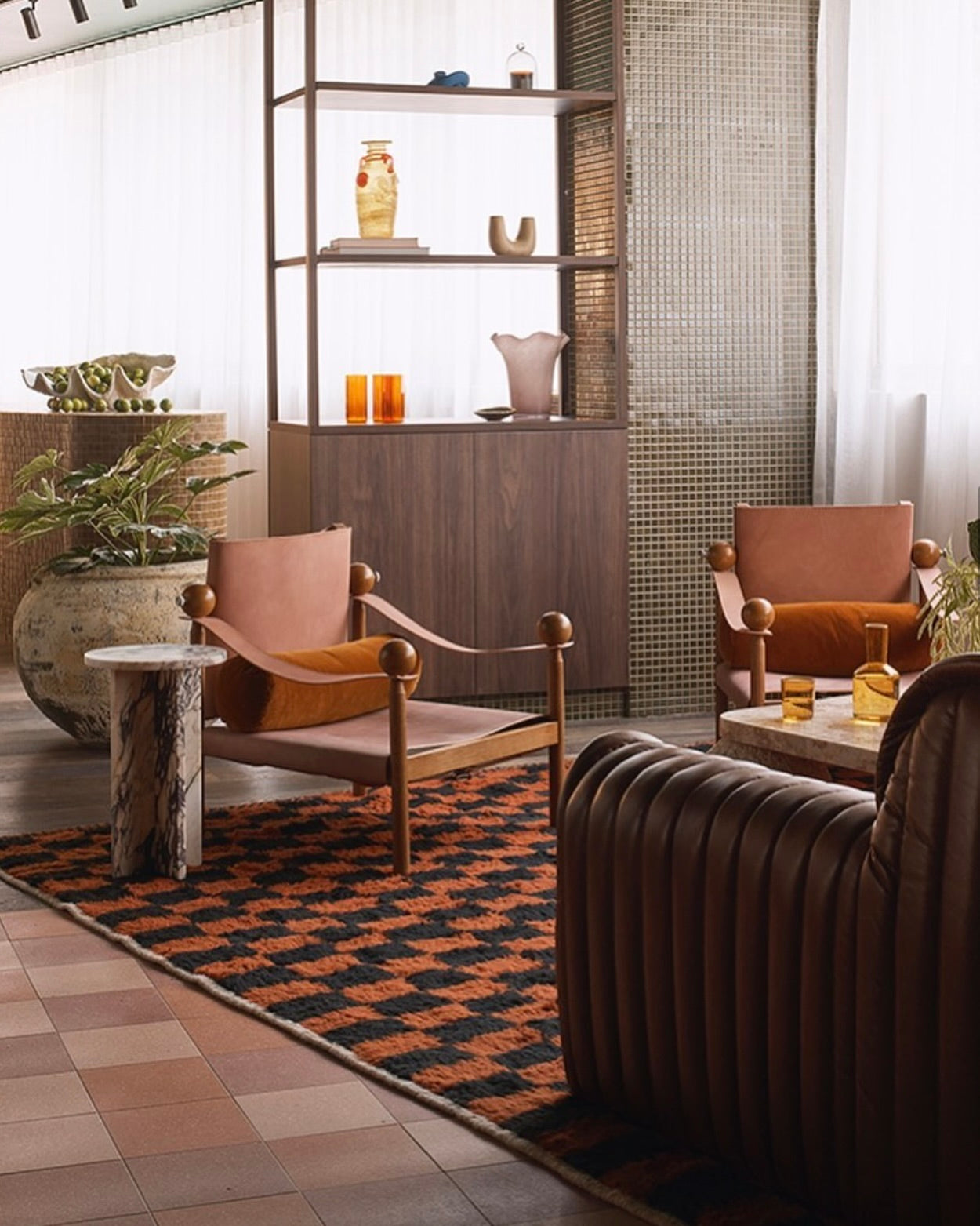 Acariel Modern Minimalist Marble Side Table Accessories - Lamp Copper