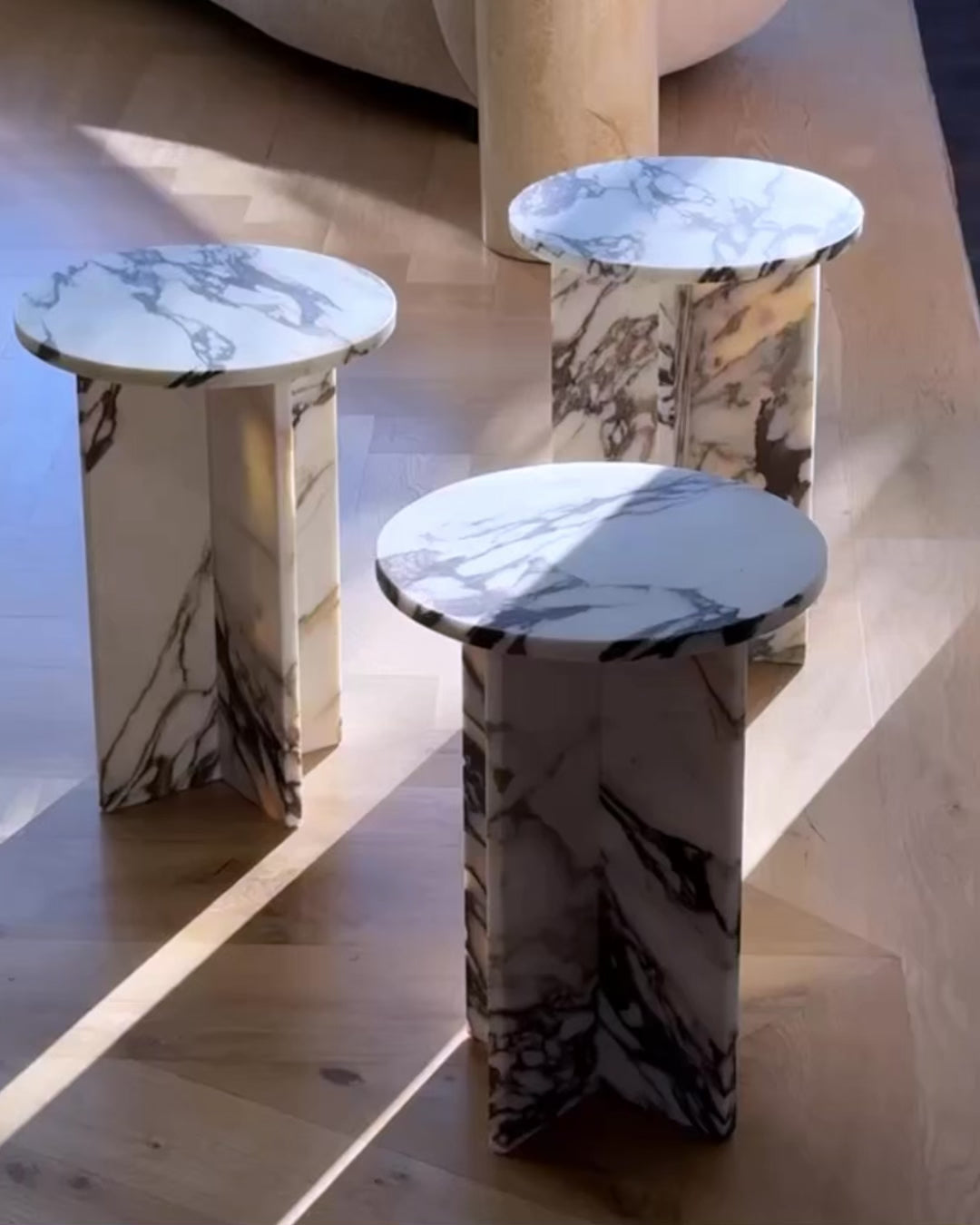 Acariel Modern Minimalist Marble Side Table Accessories - Lamp Copper