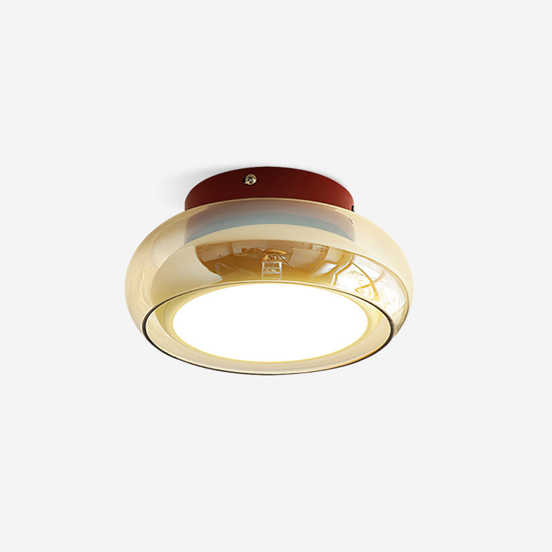 Valentina Lampada da Soffitto Flush Mount in Vetro Stile Retrò