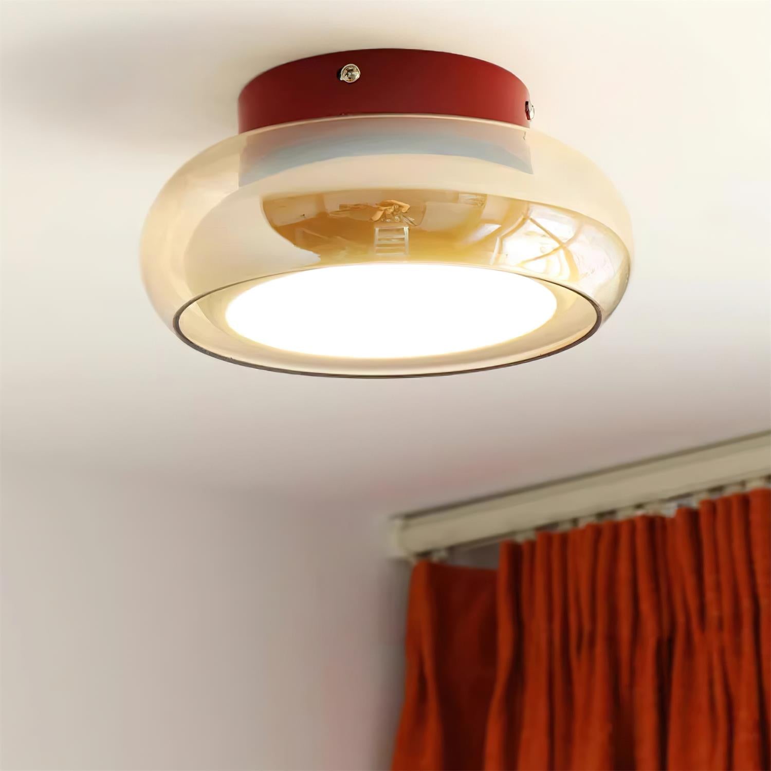 Valentina Lampada da Soffitto Flush Mount in Vetro Stile Retrò