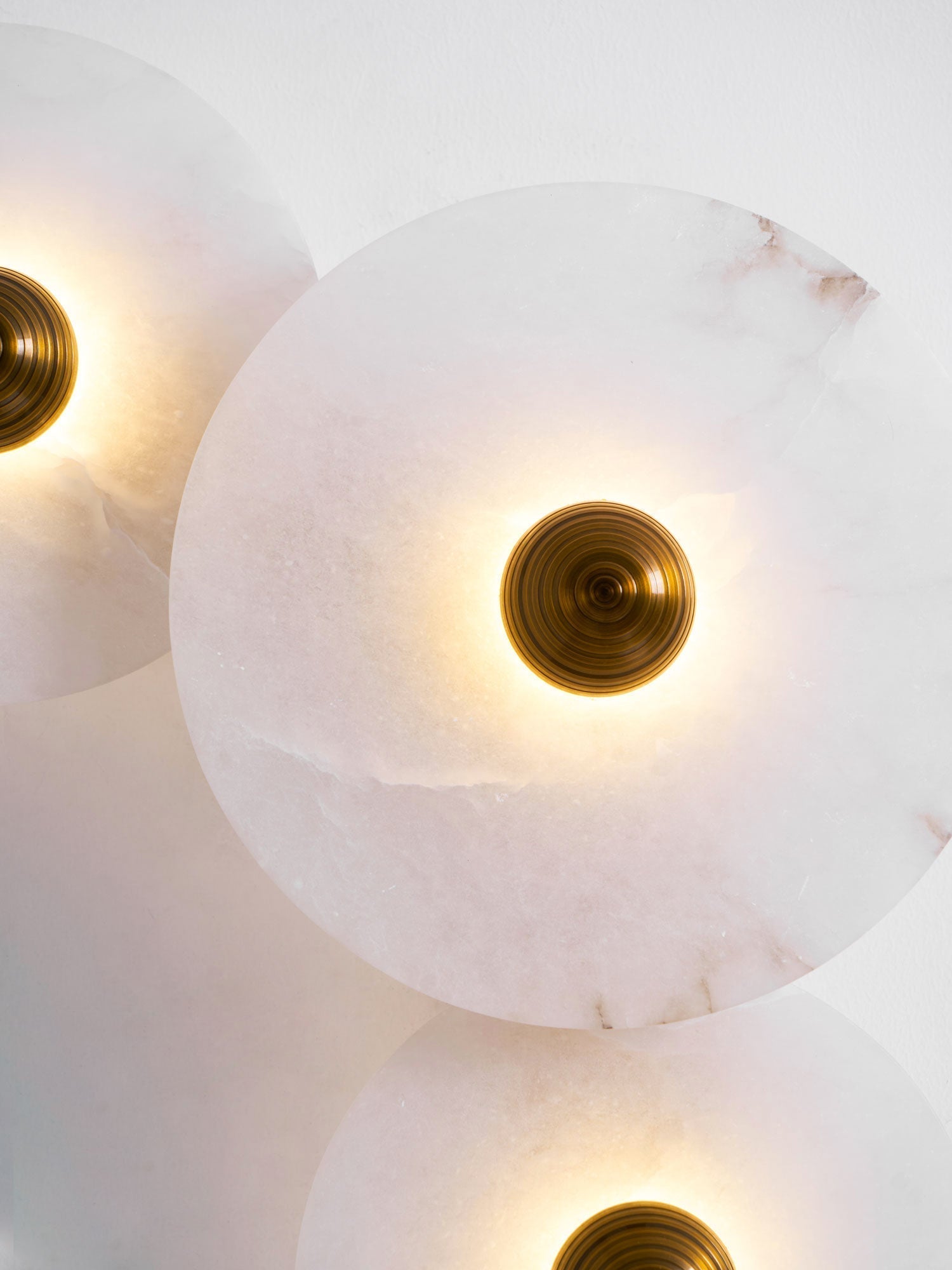 Selene Minimalist Alabaster Ceiling Light - Blowlighting