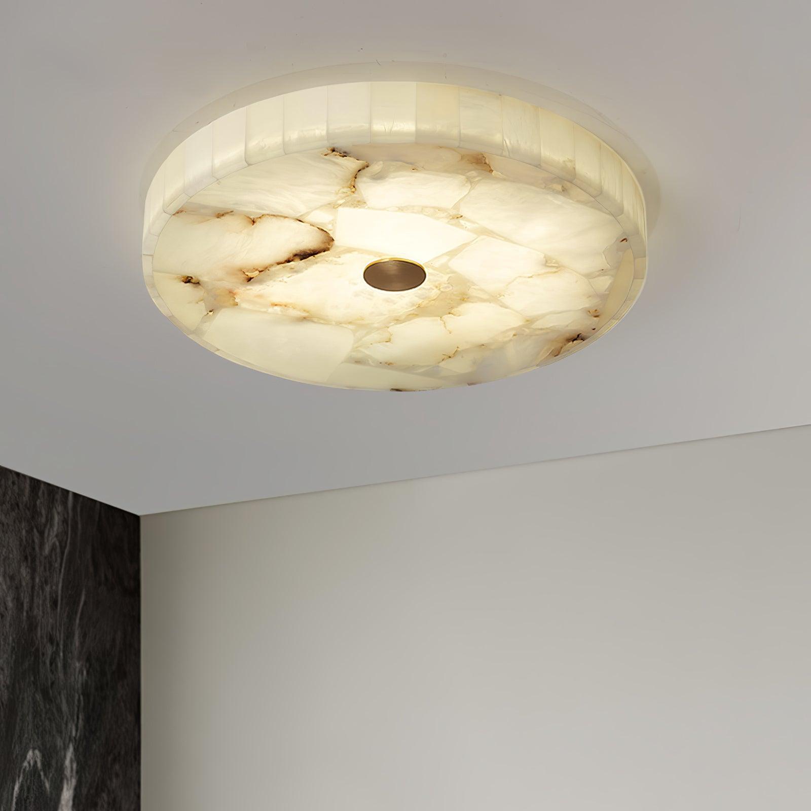 Kristy Lampada da Soffitto Rotonda in Alabastro