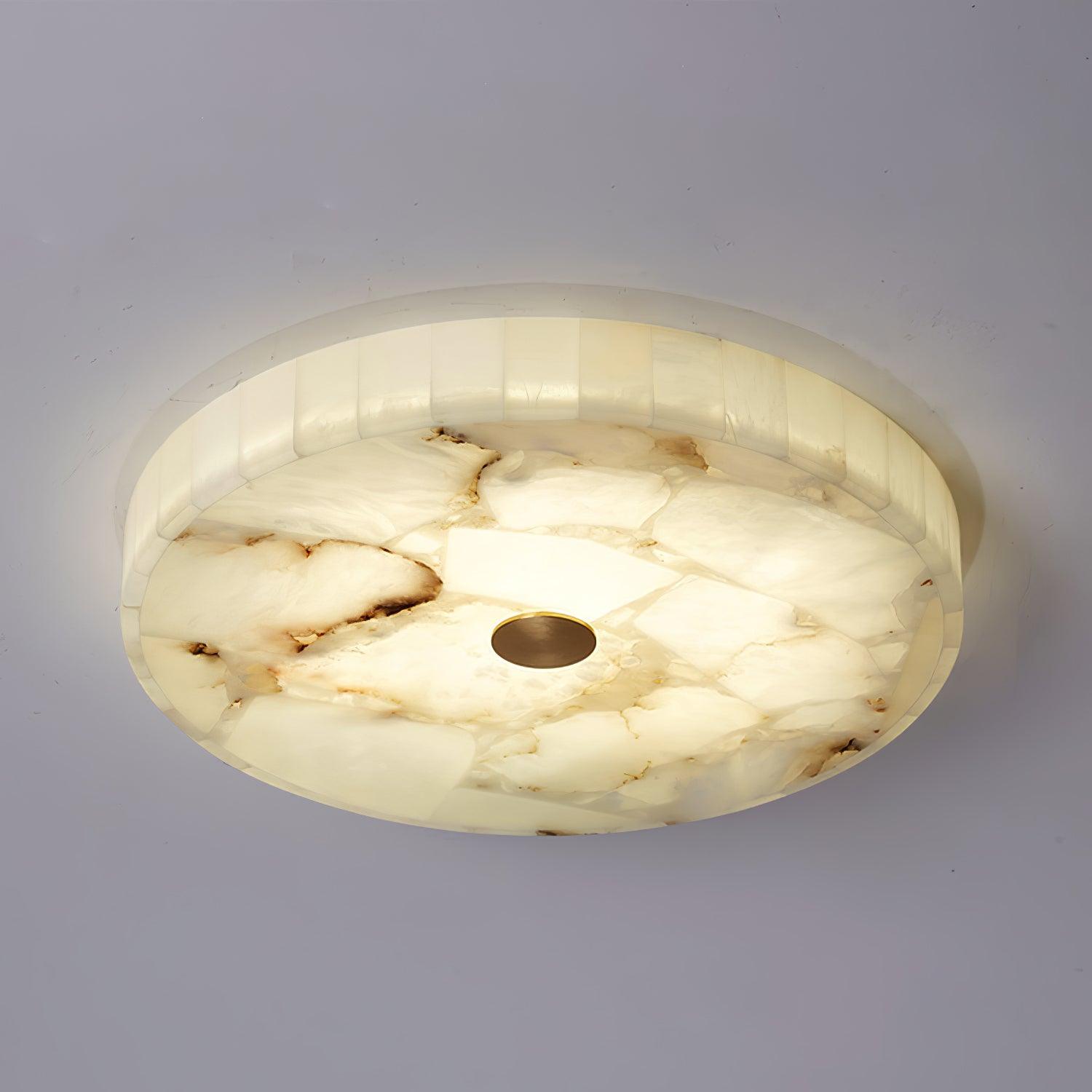 Kristy Lampada da Soffitto Rotonda in Alabastro