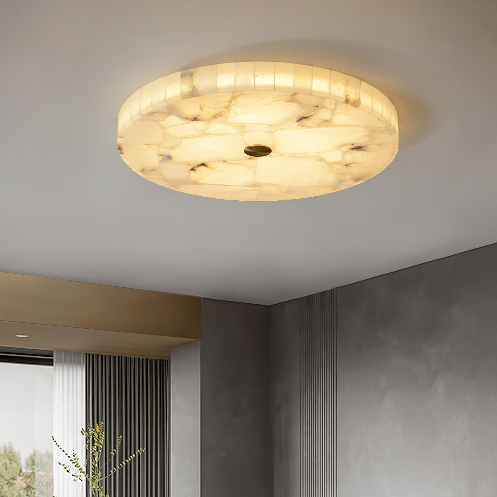 Kristy Lampada da Soffitto Rotonda in Alabastro