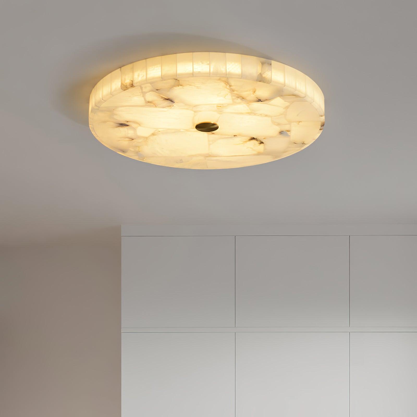 Kristy Lampada da Soffitto Rotonda in Alabastro