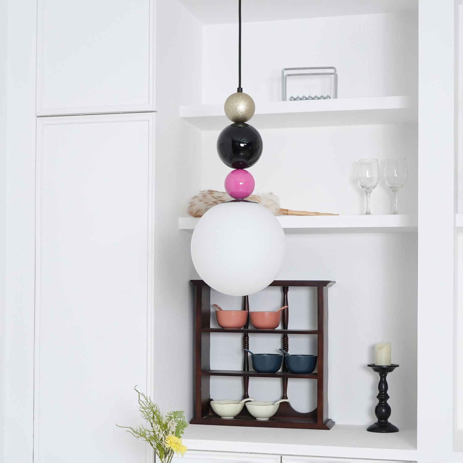 Round Balls Stacking Pendant Lamp - Blowlighting