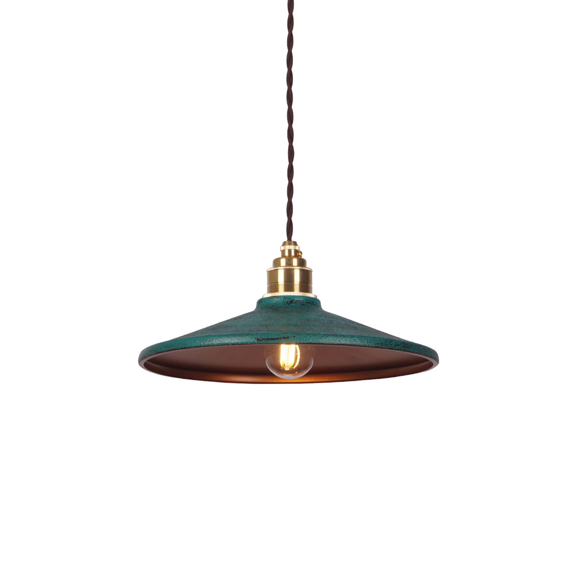 Vevyniel Rustic Saucer Shade Metal Pendant Light - Lamp Copper