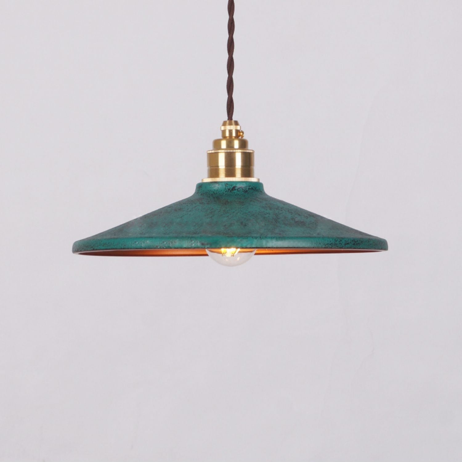 Vevyniel Rustic Saucer Shade Metal Pendant Light - Lamp Copper