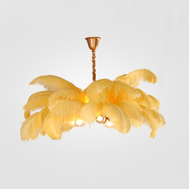O'Moore Lampade a Sospensione Rame/Piuma Ottone Nordico Lusso
