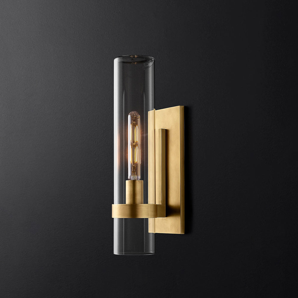 Arisha Moderna LED Applique Minimalismo Cilindro Vetro Nero/Oro/Argento Soggiorno/Camera da Letto