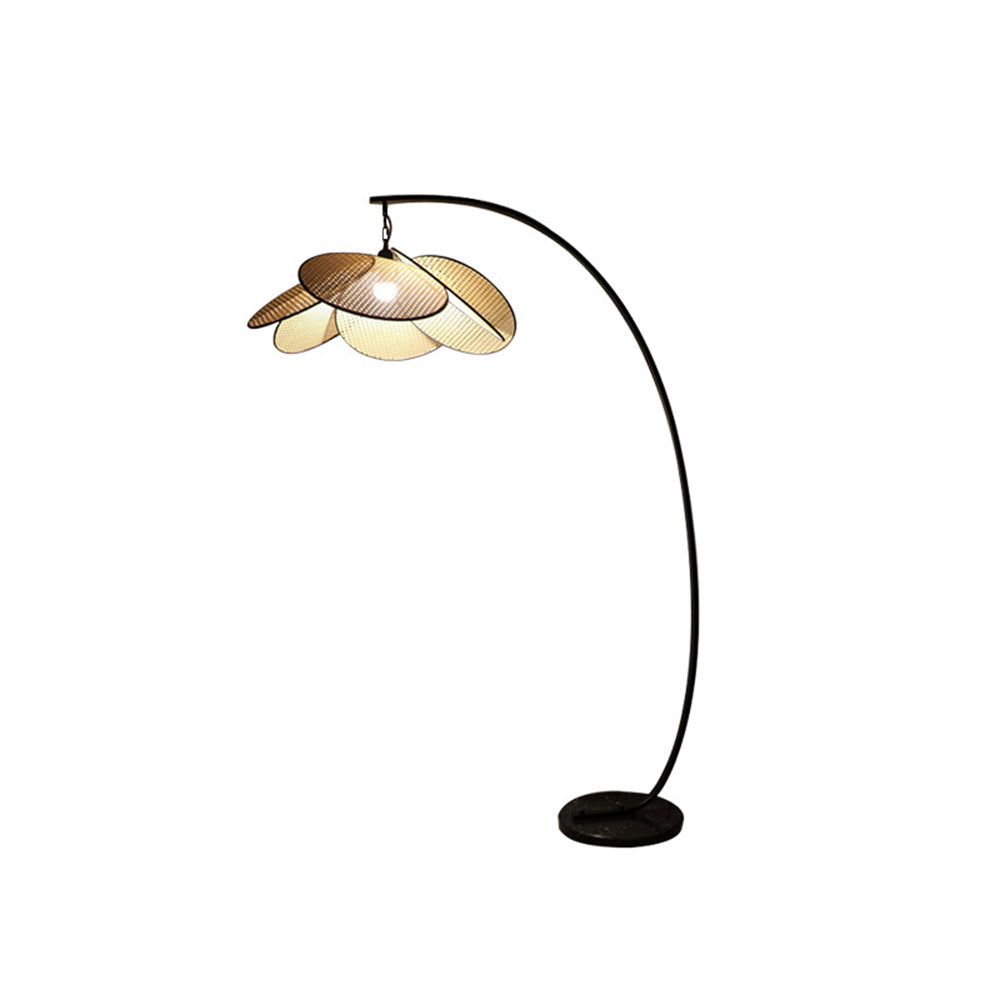 Ritta Moderno Design LED Fiore Lampade da Terra Rattan Soggiorno/Camera da Letto/Sala da Pranzo