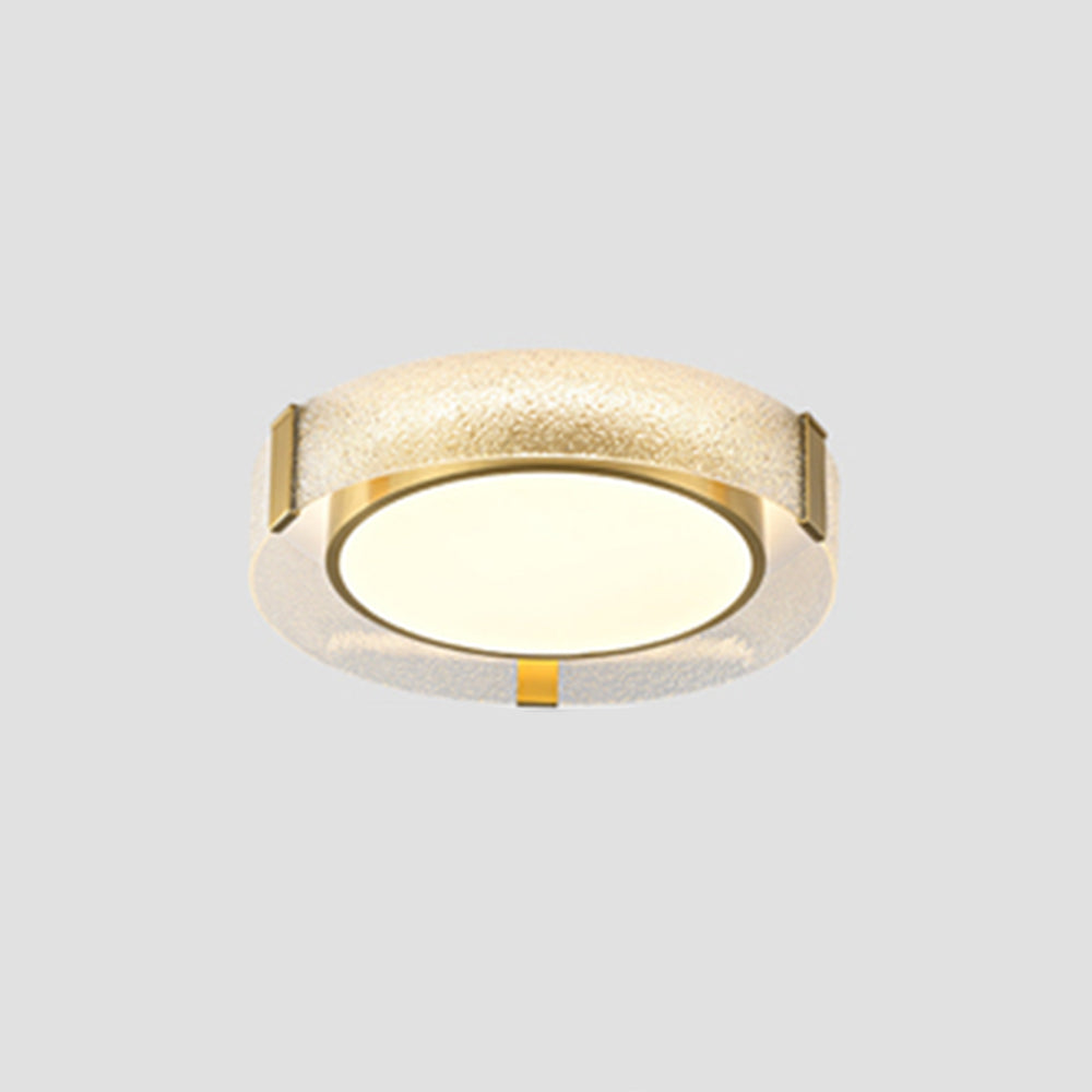 Arisha Moderne LED Plafoniere Incasso Rame Puro/Vetro Diamantato Bianco