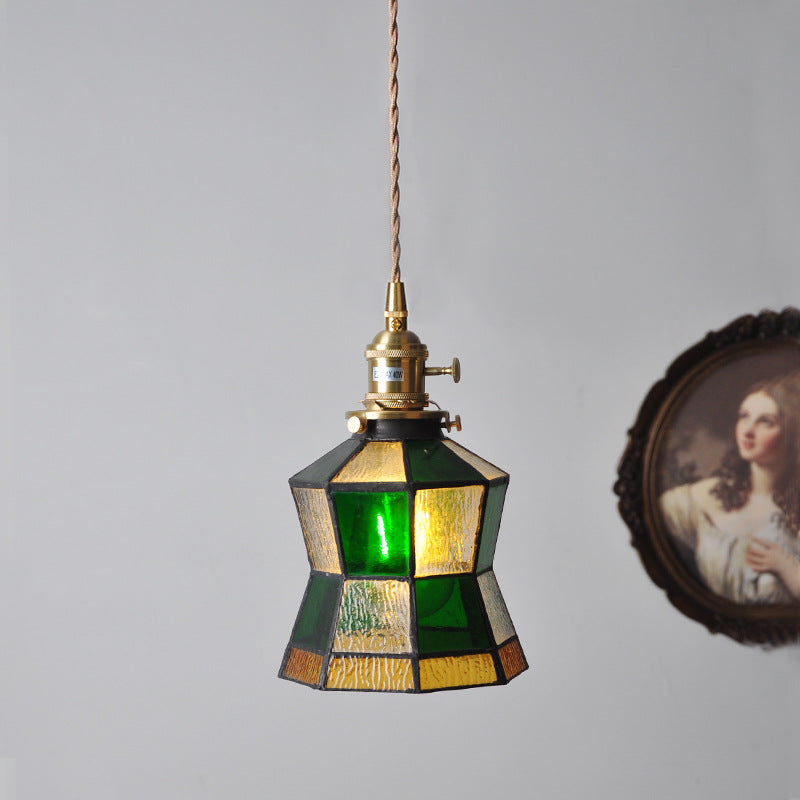 Tiffany Vintage Metallo Vetro Lampade a Sospensione Soggiorno Camera da letto