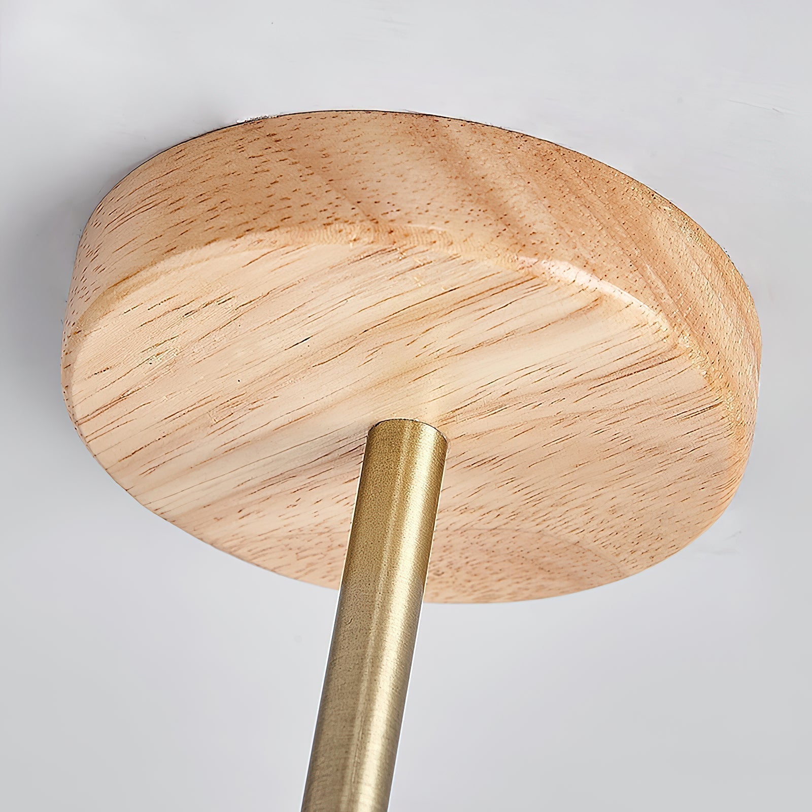 Syraeia Modern Minimalist Surface Wooden Travertine Mount Ceiling Lamp - Lamp Copper