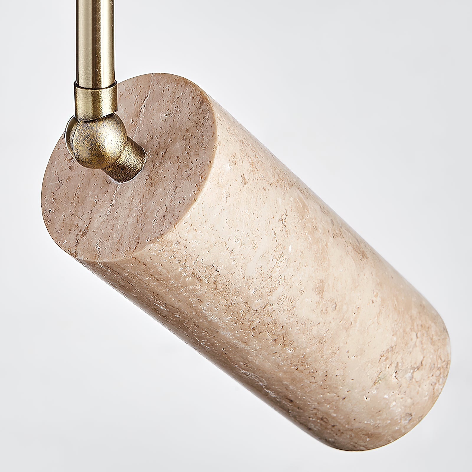 Syraeia Modern Minimalist Surface Wooden Travertine Mount Ceiling Lamp - Lamp Copper