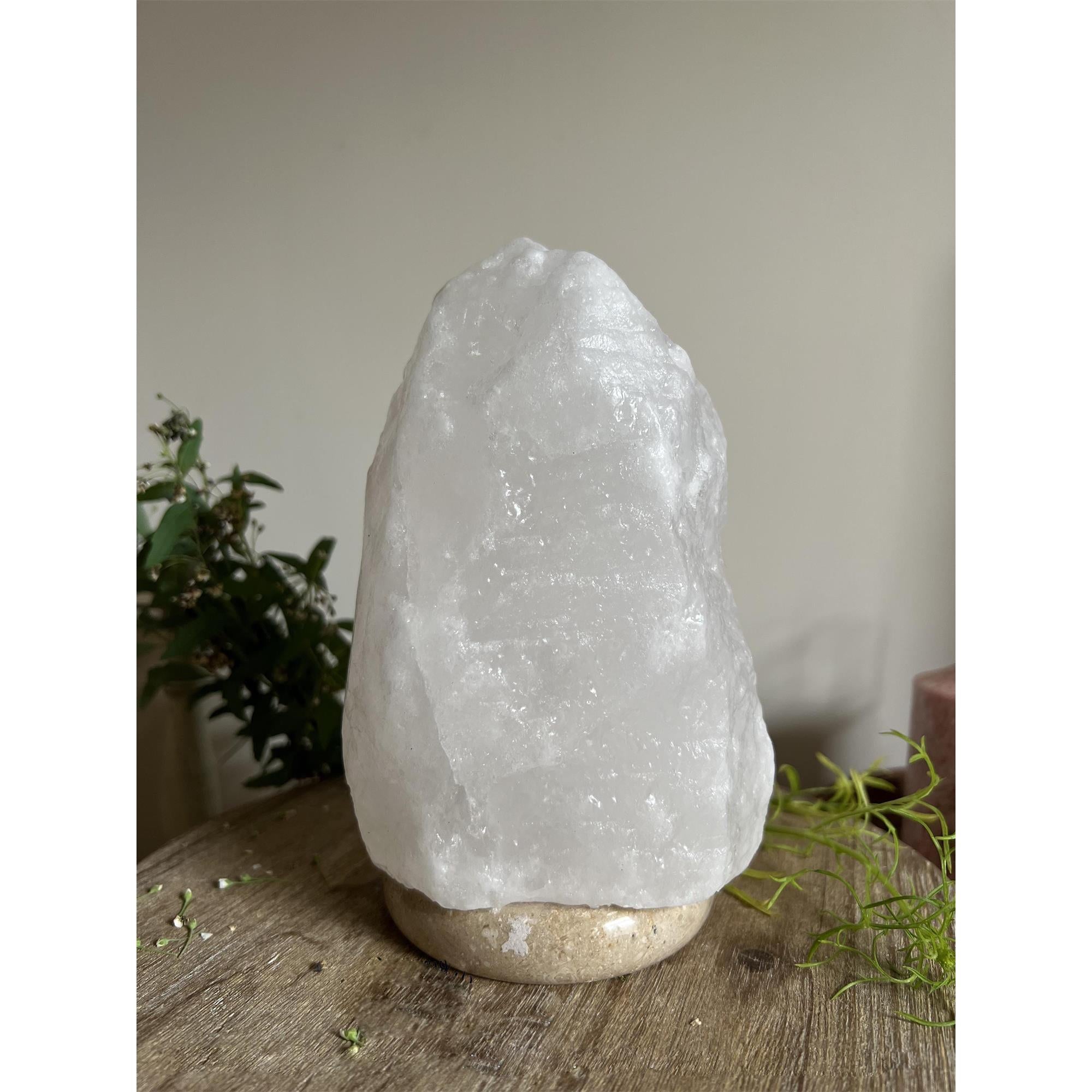 Salt Stone Table Lamp - Lamp Copper