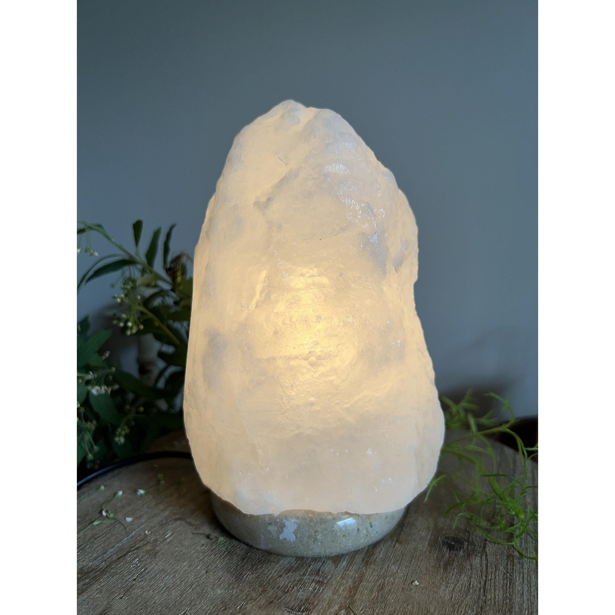 Salt Stone Table Lamp - Lamp Copper