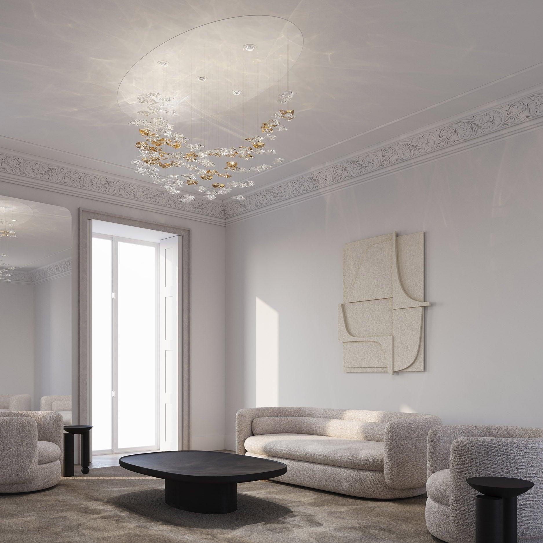 Vecarisra Luxury Tidal Art Glass Pendants Lamp - Blowlighting