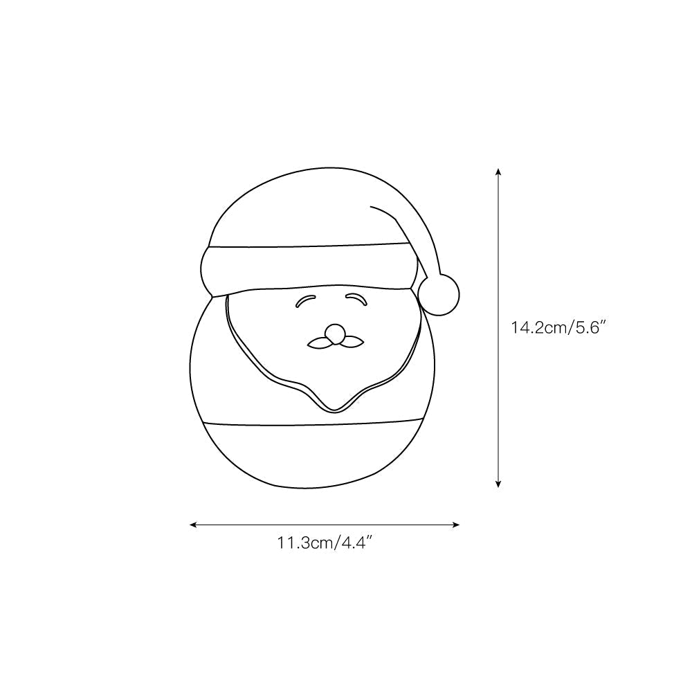 Santa Claus Night Light (built-in battery) - Lamp Copper