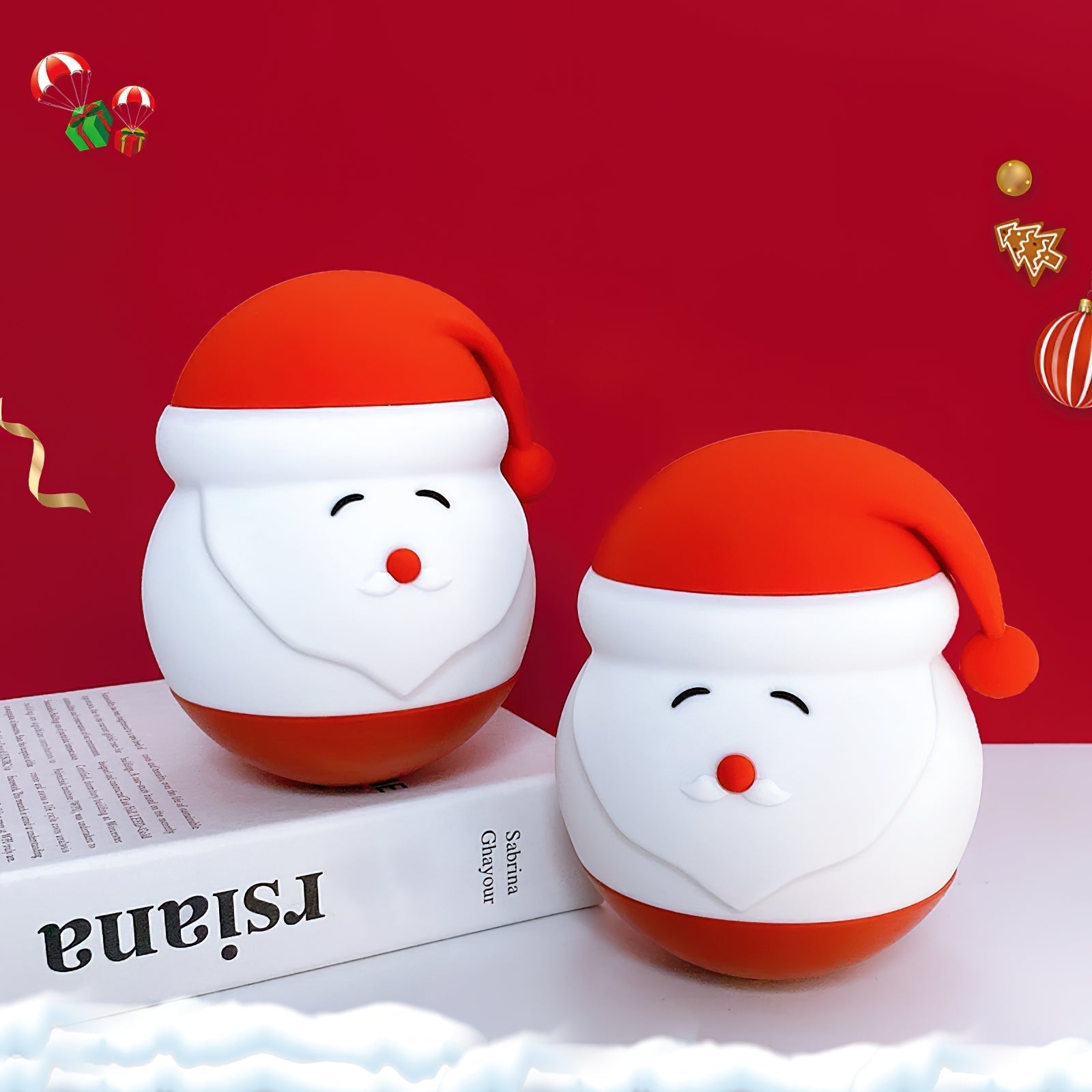 Santa Claus Night Light (built-in battery) - Lamp Copper