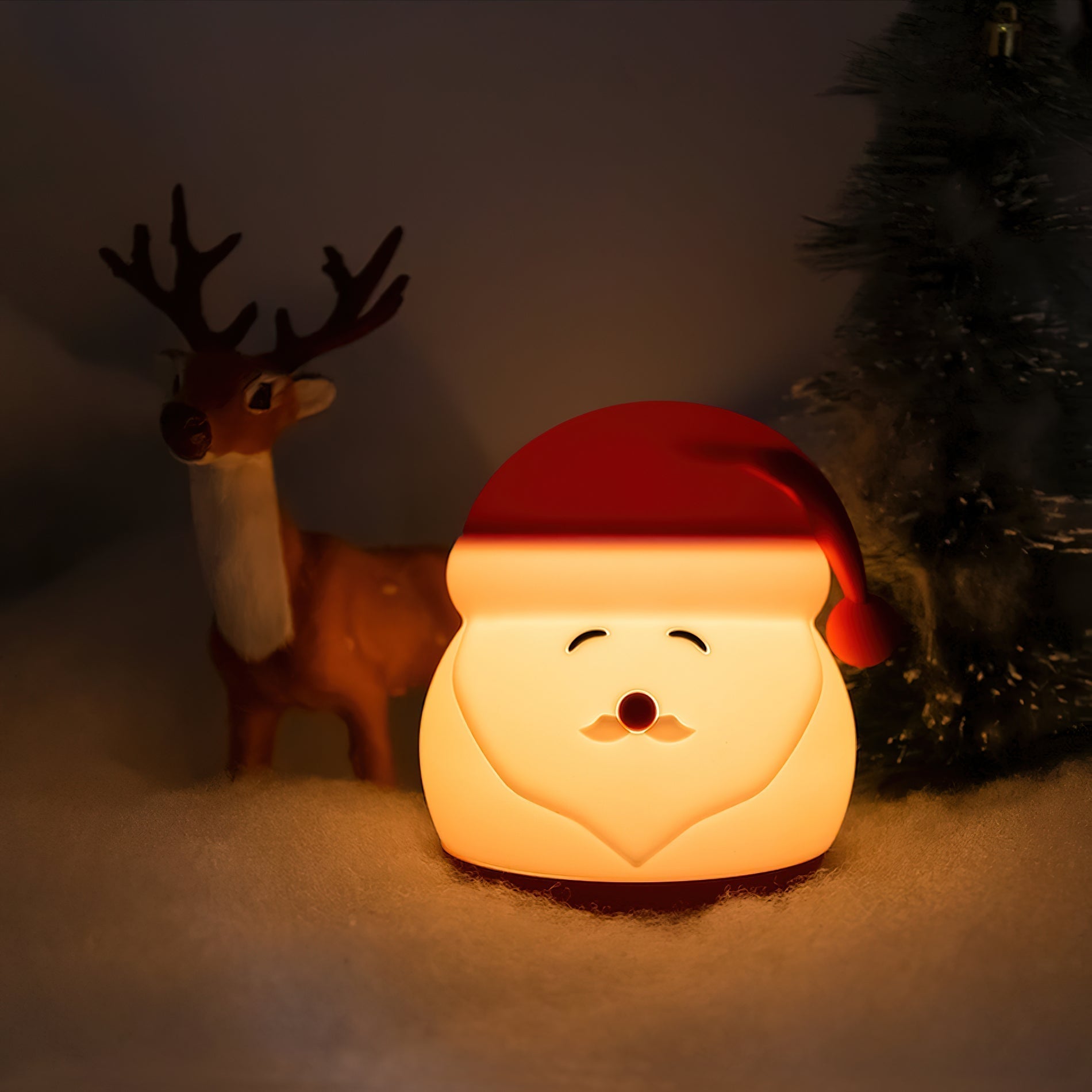 Santa Claus Night Light (built-in battery) - Lamp Copper