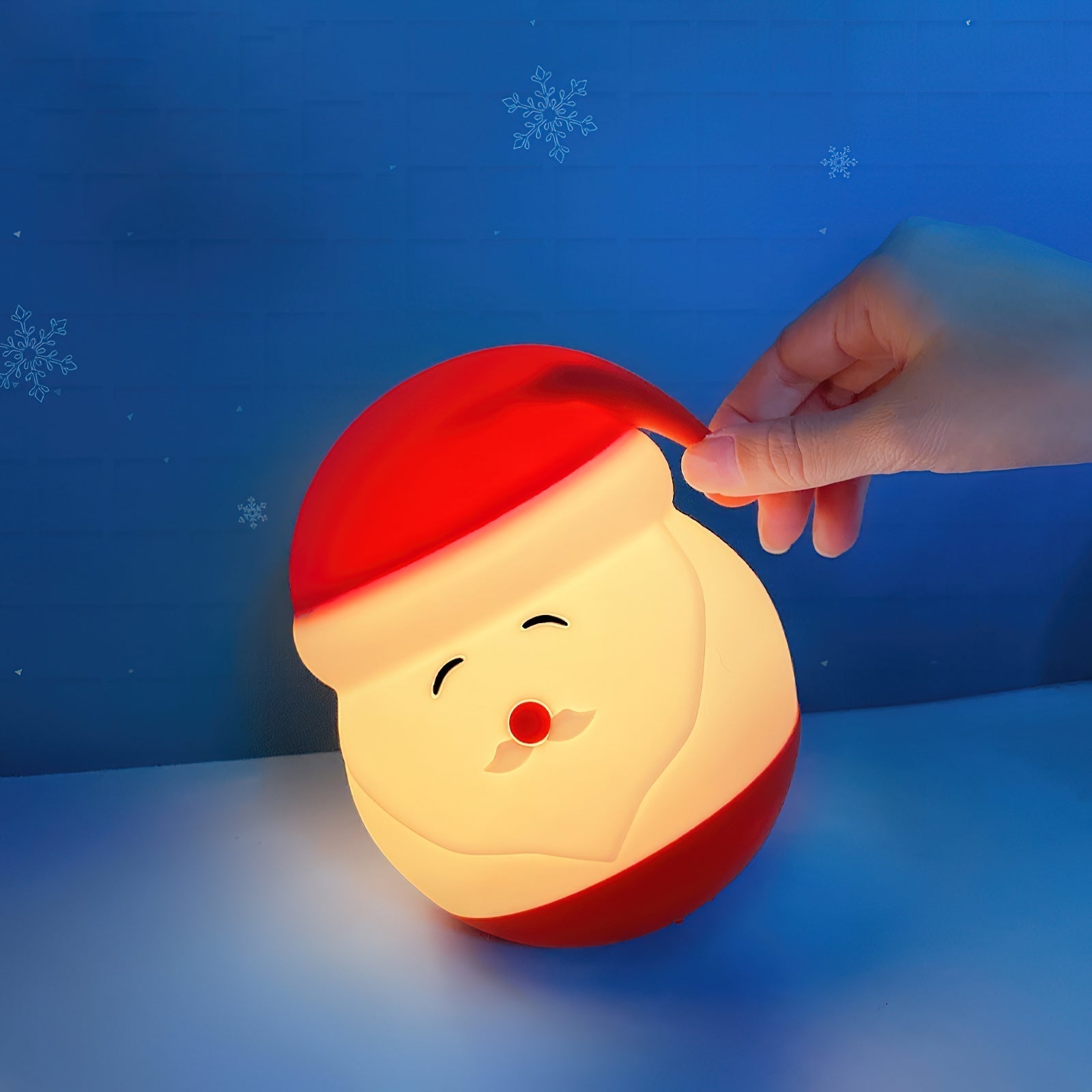 Santa Claus Night Light (built-in battery) - Lamp Copper