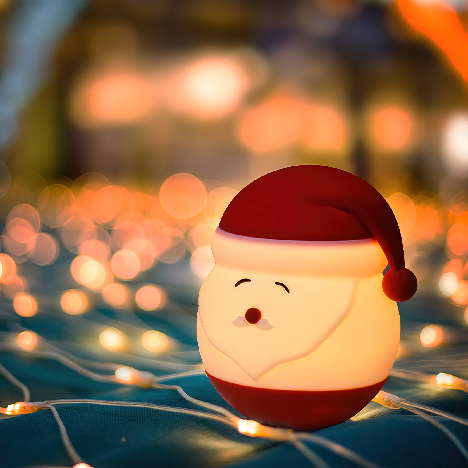 Santa Claus Night Light (built-in battery) - Lamp Copper
