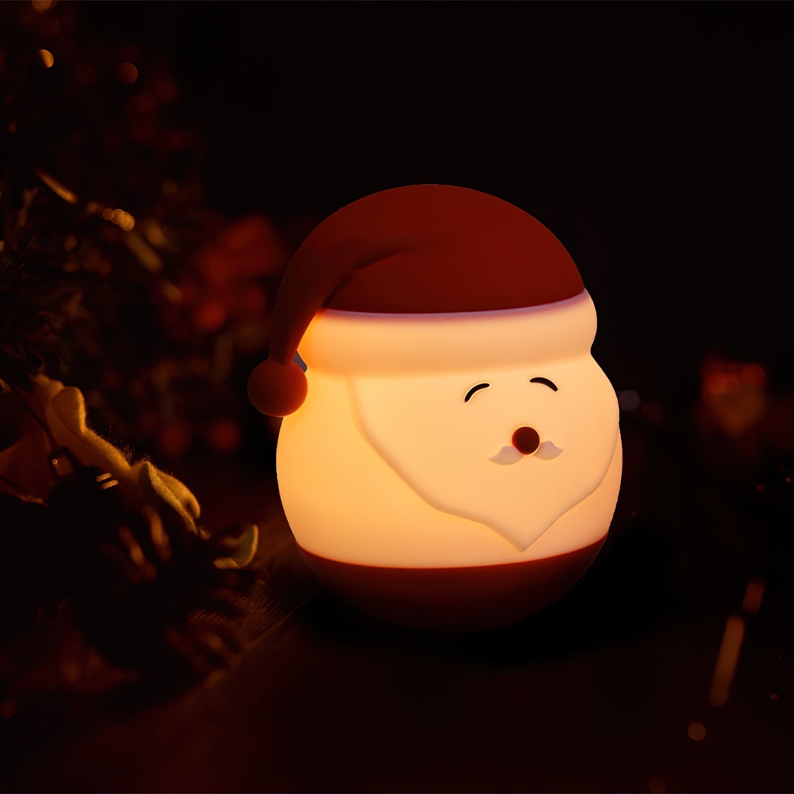 Santa Claus Night Light (built-in battery) - Lamp Copper