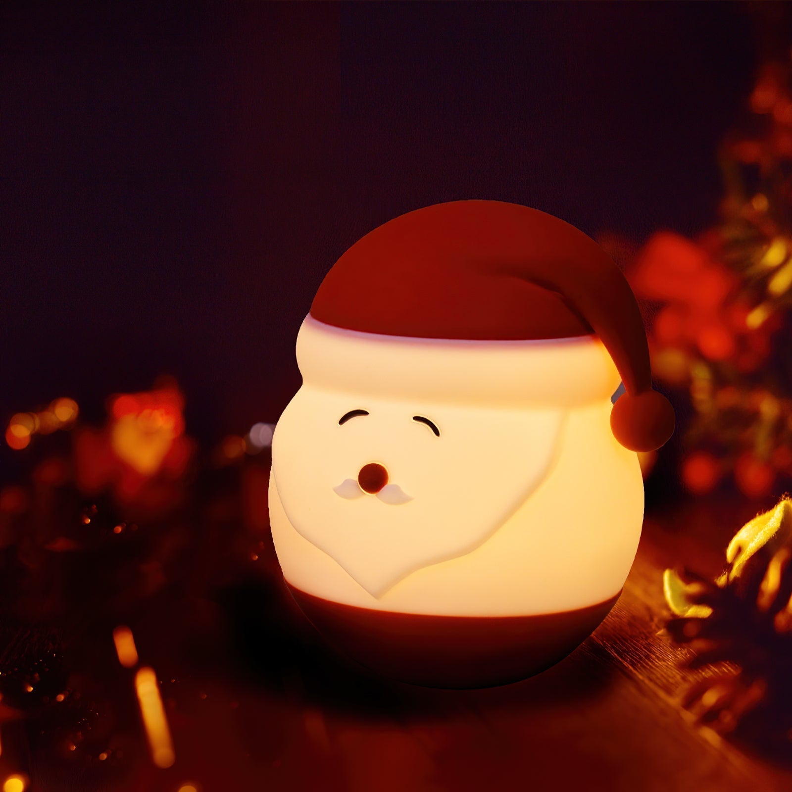 Santa Claus Night Light (built-in battery) - Lamp Copper